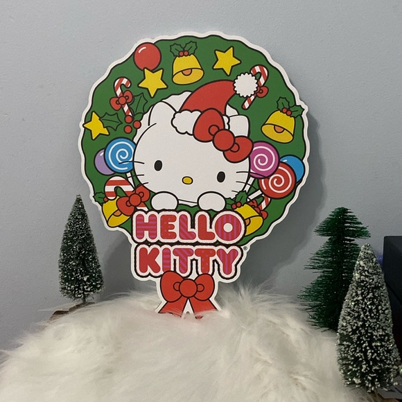 Hello Kitty Christmas Wall Hanging Decoration Cute NWT - Picture 1 of 3